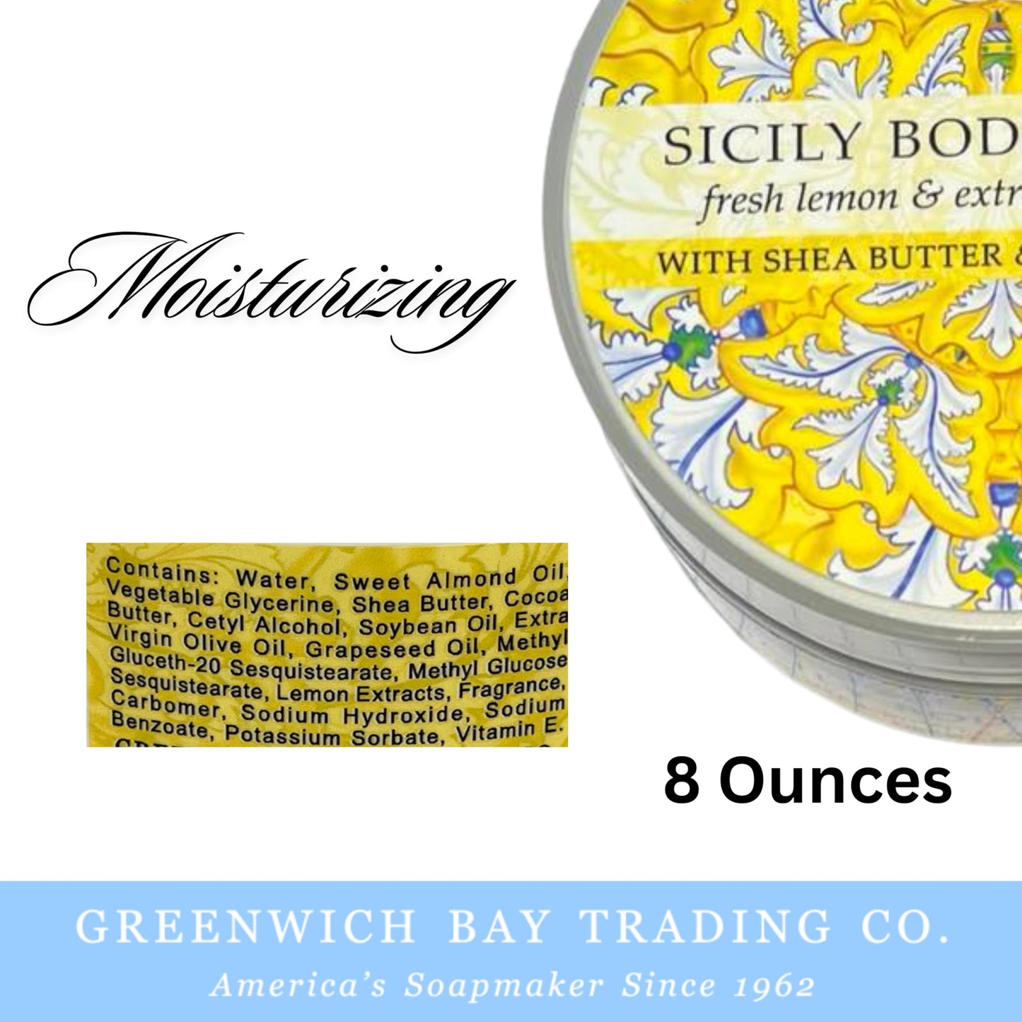 Greenwich Bay Trading Destination Body Butter 8oz | Luxurious Moisturizing Cream | Enriched with Shea Butter & Essential Oils for Deep Hydration | Beauty & Personal Care Greenwich Bay Trading Company
