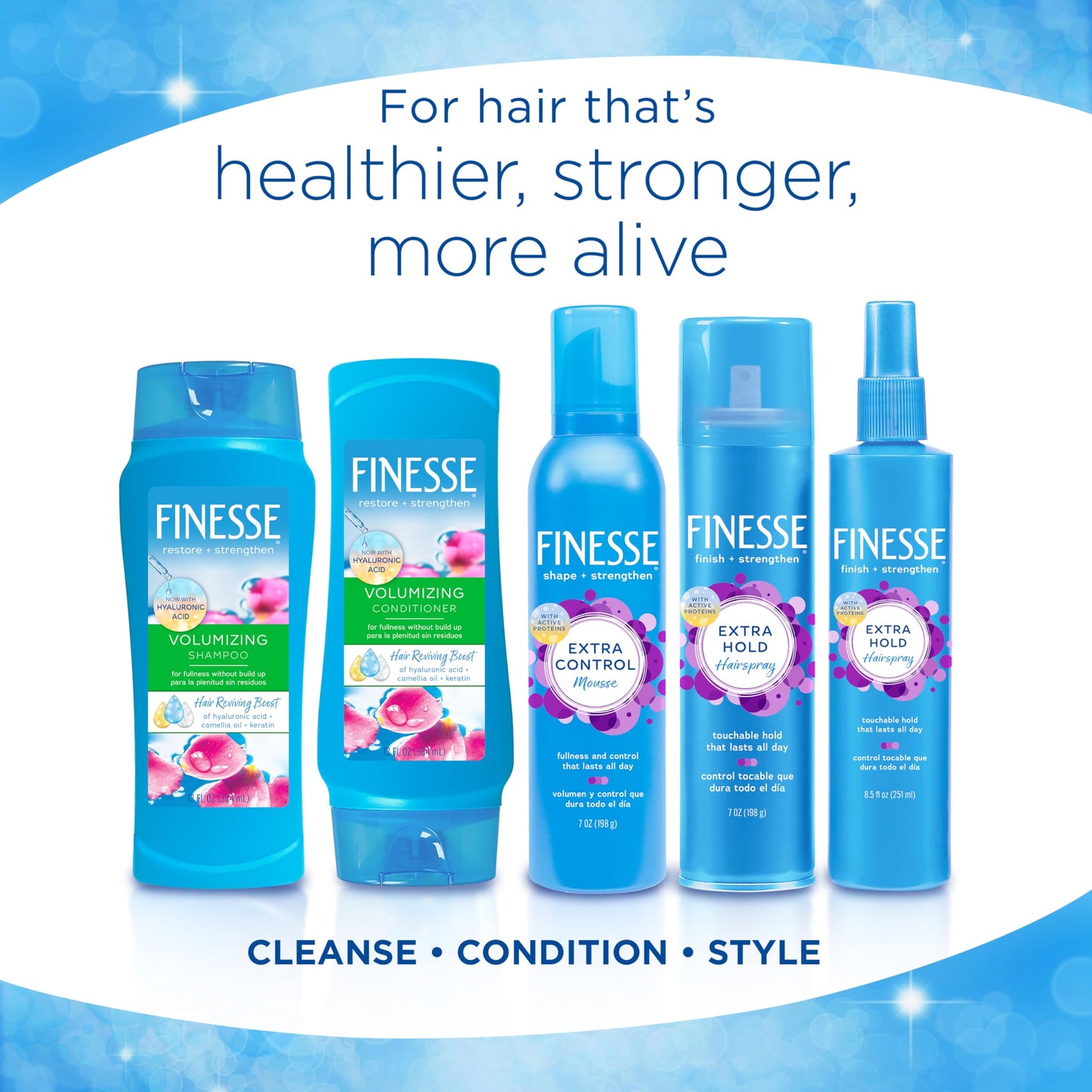 FINESSE Volumize + Strengthen, Volumizing Shampoo, 13 Fl Oz Beauty & Personal Care FINESSE