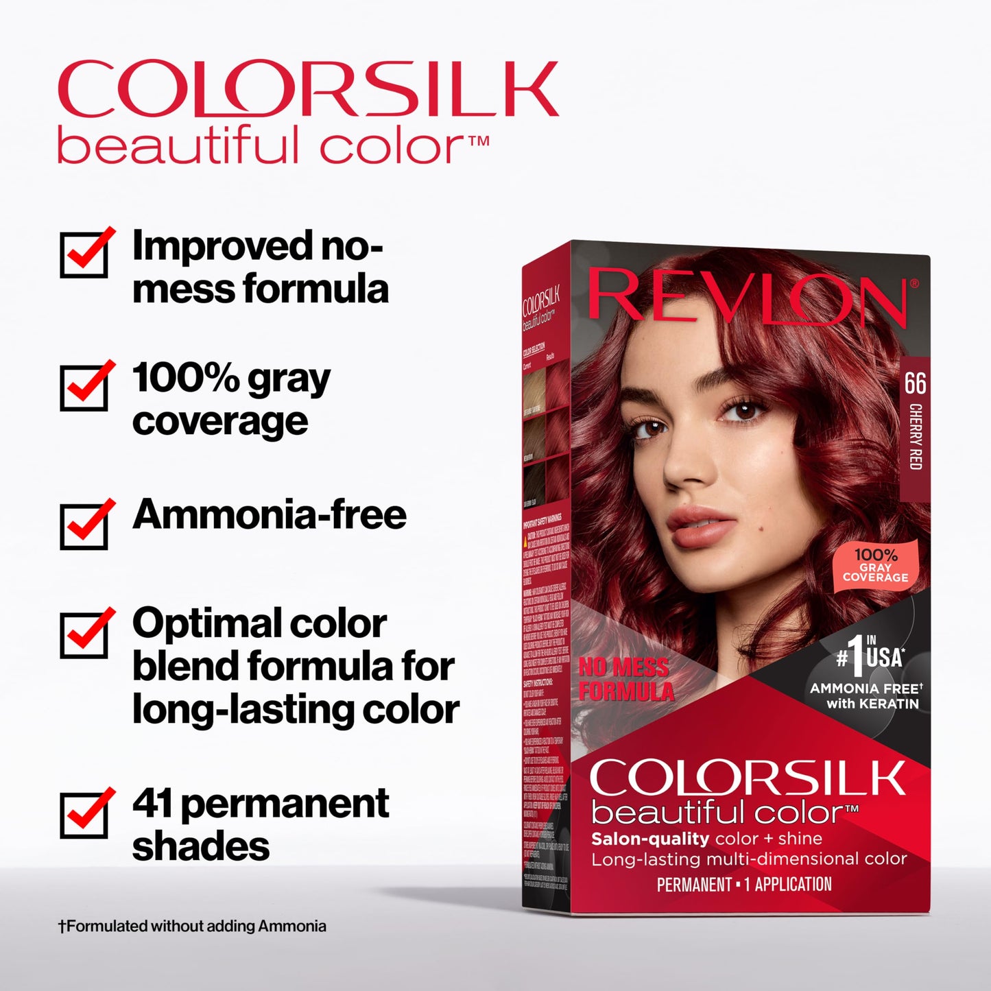 Revlon ColorSilk Permanent Hair Color, 100% Gray Coverage Dye Kit, Ammonia-Free, Keratin and Amino Acids, Blonde Shades, 73 Champagne Blonde (Pack Beauty & Personal Care REVLON