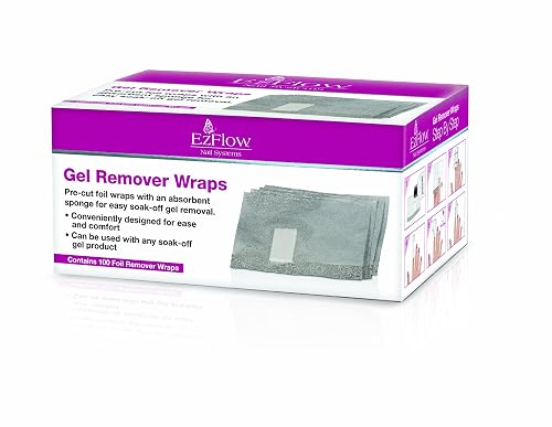 EZ Flow Trugel System Gel Remover Wraps, 100 Count Beauty & Personal Care EzFlow