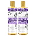 Dr Jacobs Naturals Authentic African Black Liquid Soap with Lavender & Sage Scent | All-In-One Face Wash, Sensitive Skin Body Wash, Shampoo, Shaving Beauty & Personal Care DR.JACOBS NATURALS