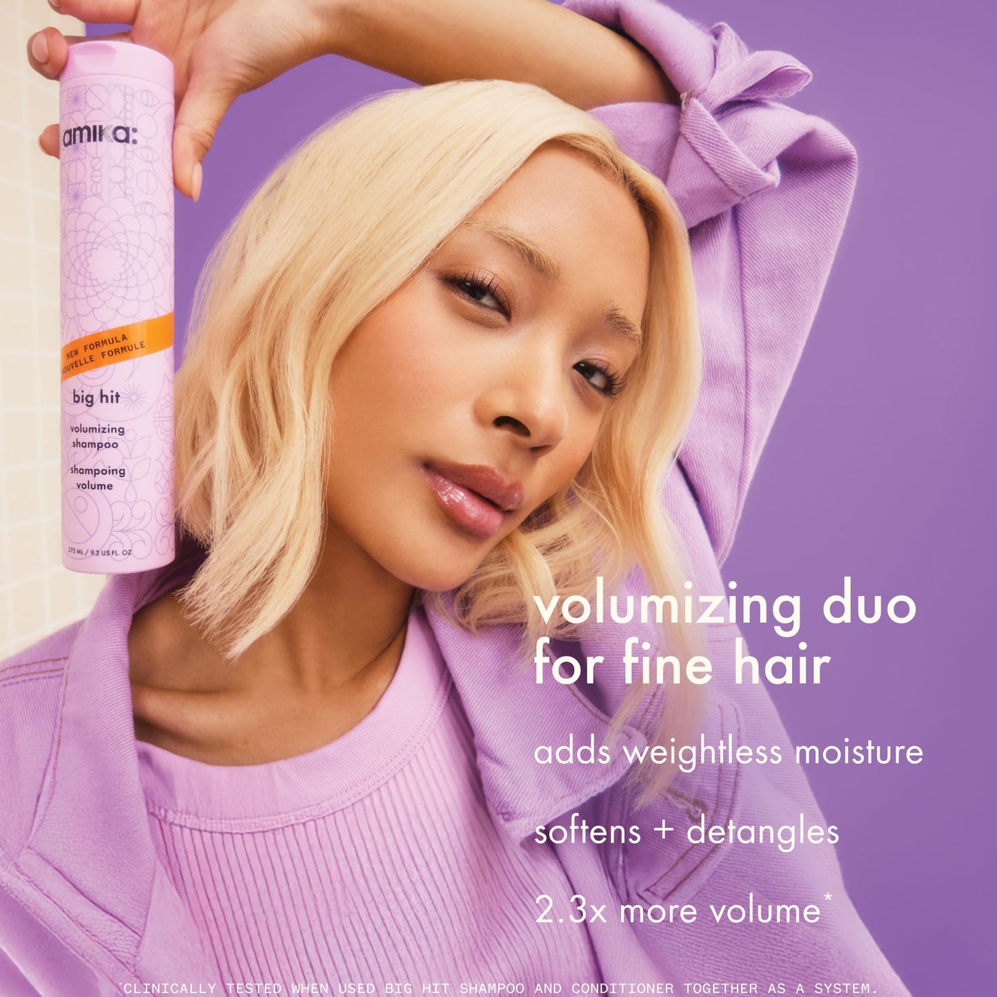 amika big hit volumizing shampoo, 275ml Beauty & Personal Care Amika
