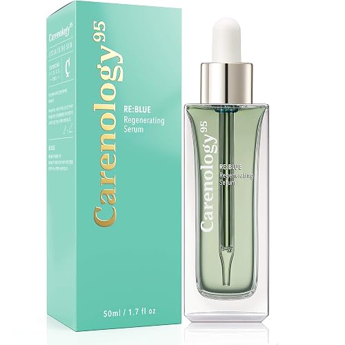 Carenology Blue Tansy Regenerating Organic Face Serum: Oil-Free, Antioxidant Natural Ingredients Witch Hazel, Neroli Oil, Beta glucan for Pure Beauty & Personal Care Carenology 95