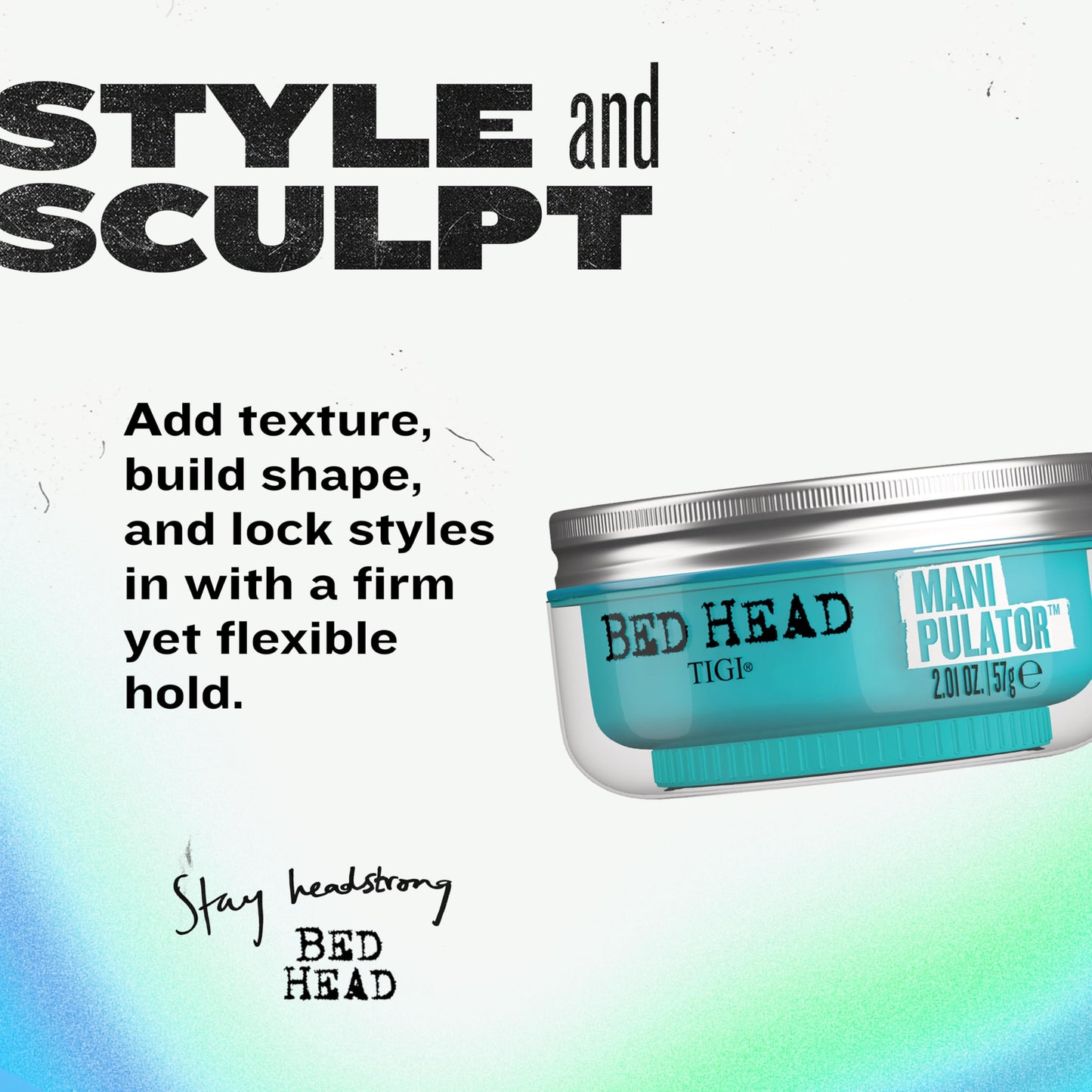 TIGI Bed Head Manipulator Texturizing Putty, Firm Hold Styling Putty for Short to Medium Hair, 2.01 oz Beauty & Personal Care Bed Head