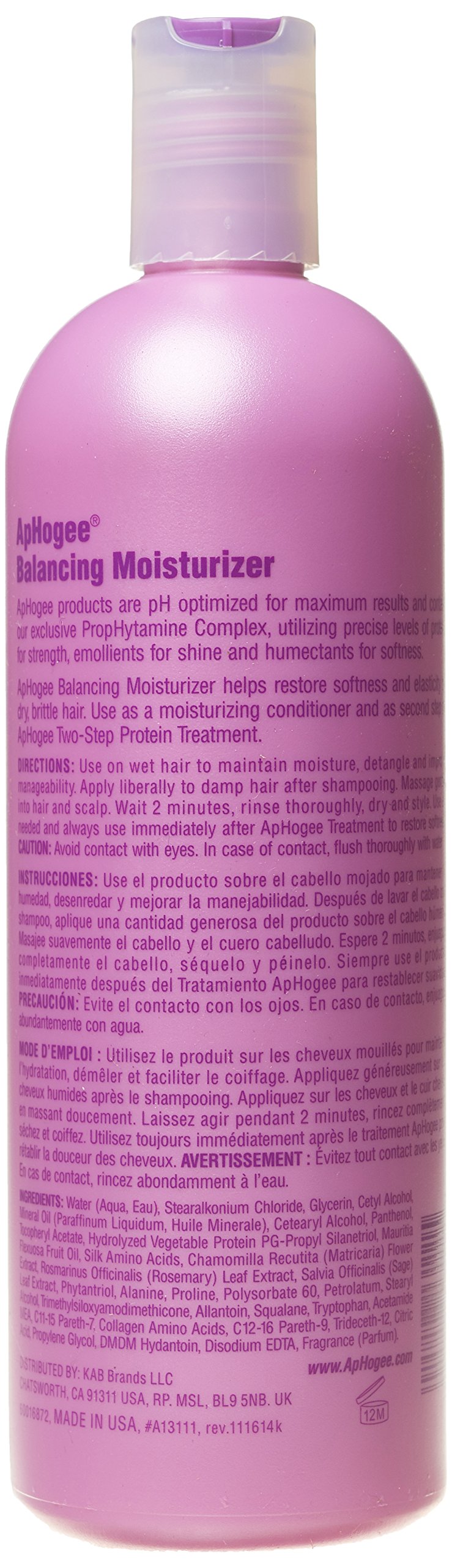 Aphogee Balancing Moisturizer, 16 Ounce Beauty & Personal Care Aphogee