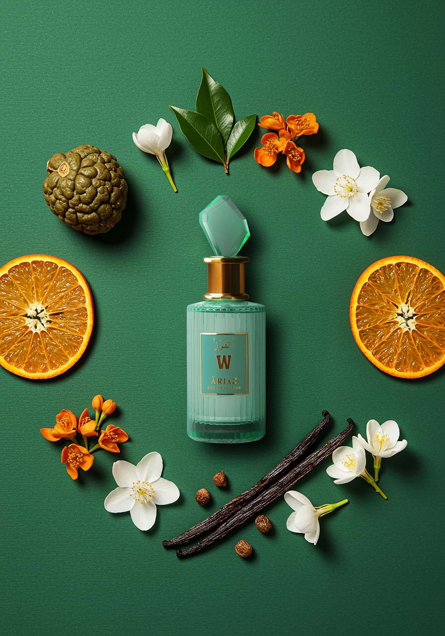 ARIAZ W (Win) Eau De Parfum for Women - A Clean Floral Fragrance with Bergamot, Orange Blossom, Jasmine, Vanilla & White Musk - Long Lasting Oil Based Beauty & Personal Care ARIAZ
