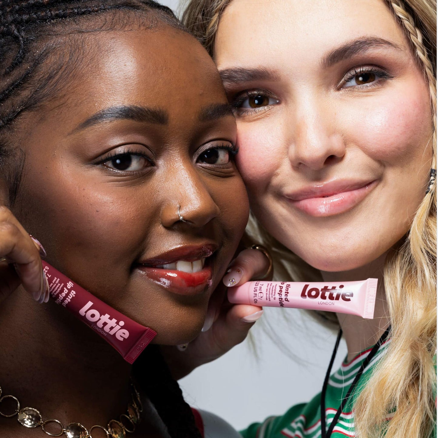 Lottie London Tinted Lip Peptide in Cotton Candy, Hydrating skincare / makeup hybrid lip balm with Shea Butter & Vitamin E to repair and nourish lips Beauty and Personal Care Lottie London