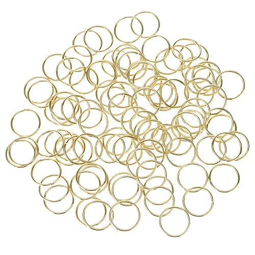 Hotop 100 Pack Hair Rings Gold Braid Rings Loop Clips 0.63 Inch Women's Fashion Hip-hop DIY Hair Accessories for Dreadlocks Beauty & Personal Care Hotop