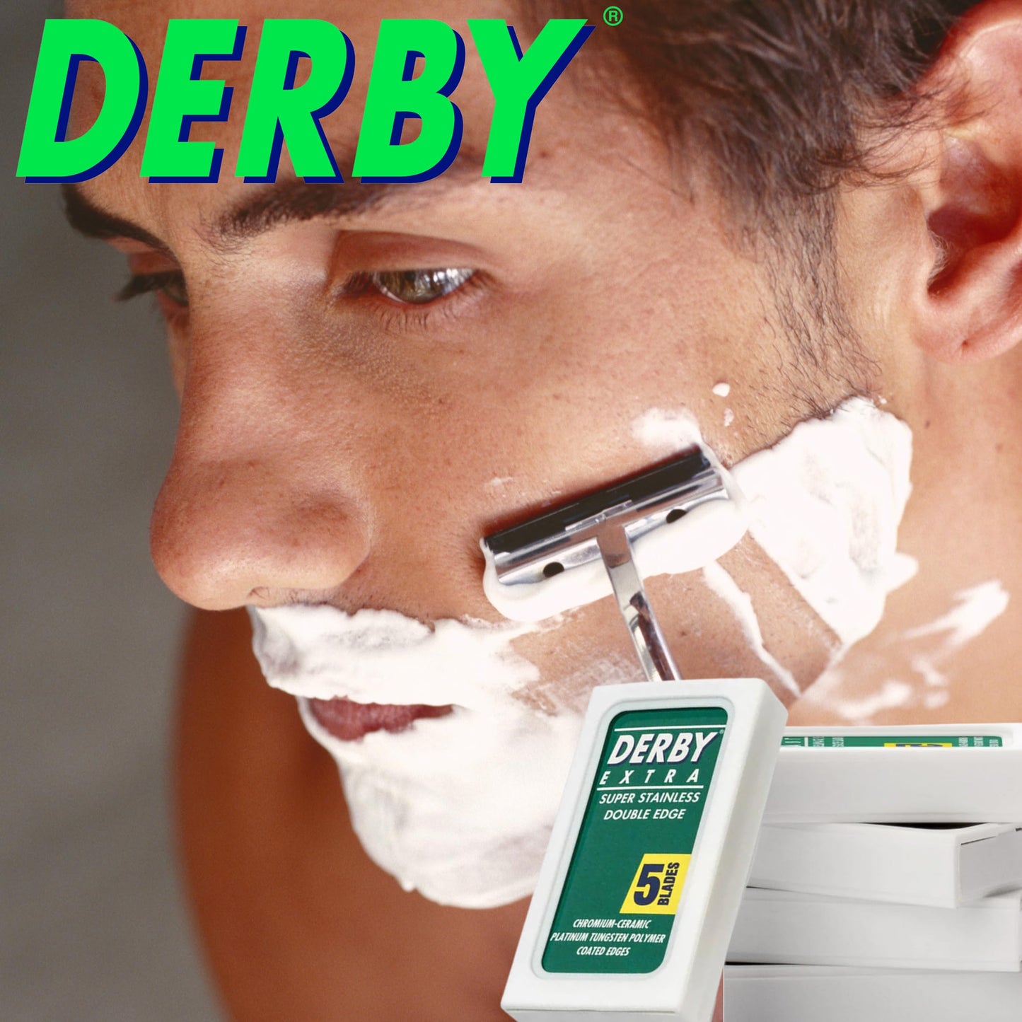 500 "Derby Extra Professional" Double Edge Razor Blades for straight razor (500) Beauty and Personal Care the shave factory