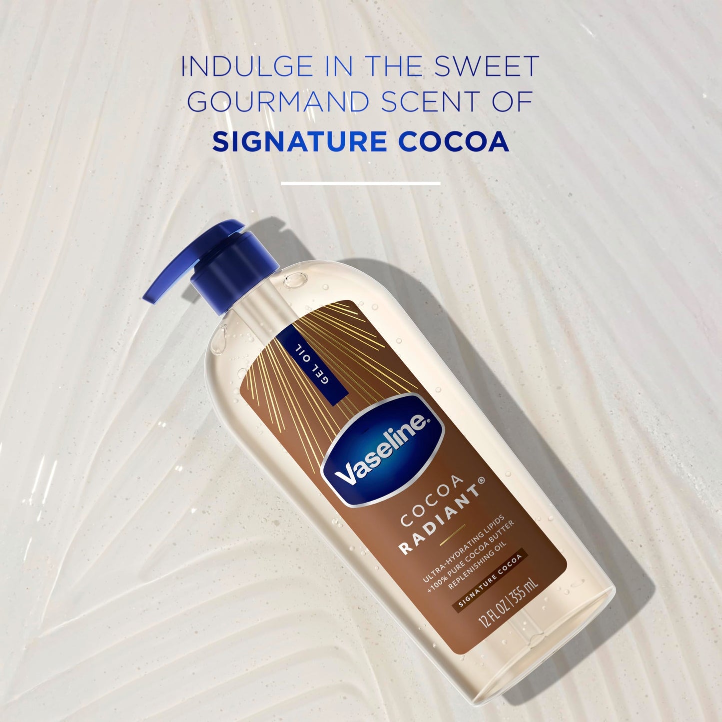 Vaseline Intensive Care Cocoa Radiant Body Gel Oil with 100% Pure Cocoa Butter, 12 oz Beauty & Personal Care Vaseline