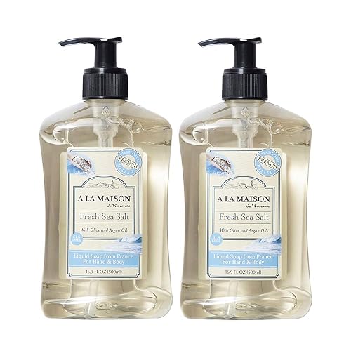 A LA MAISON Fresh Sea Salt French Liquid Hand Soap - Natural Hand Wash Made with Essential Oils - Biodegradable, Plant-Based, Vegan, Cruelty-Free Beauty & Personal Care A LA MAISON