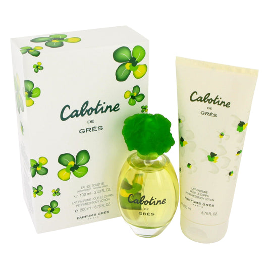 Cabotine By PARFUMS GRES FOR WOMEN Gift Set - 3.4 oz Eau De Toilette Spray + 6.7 oz Body Lotion Beauty & Personal Care Gres