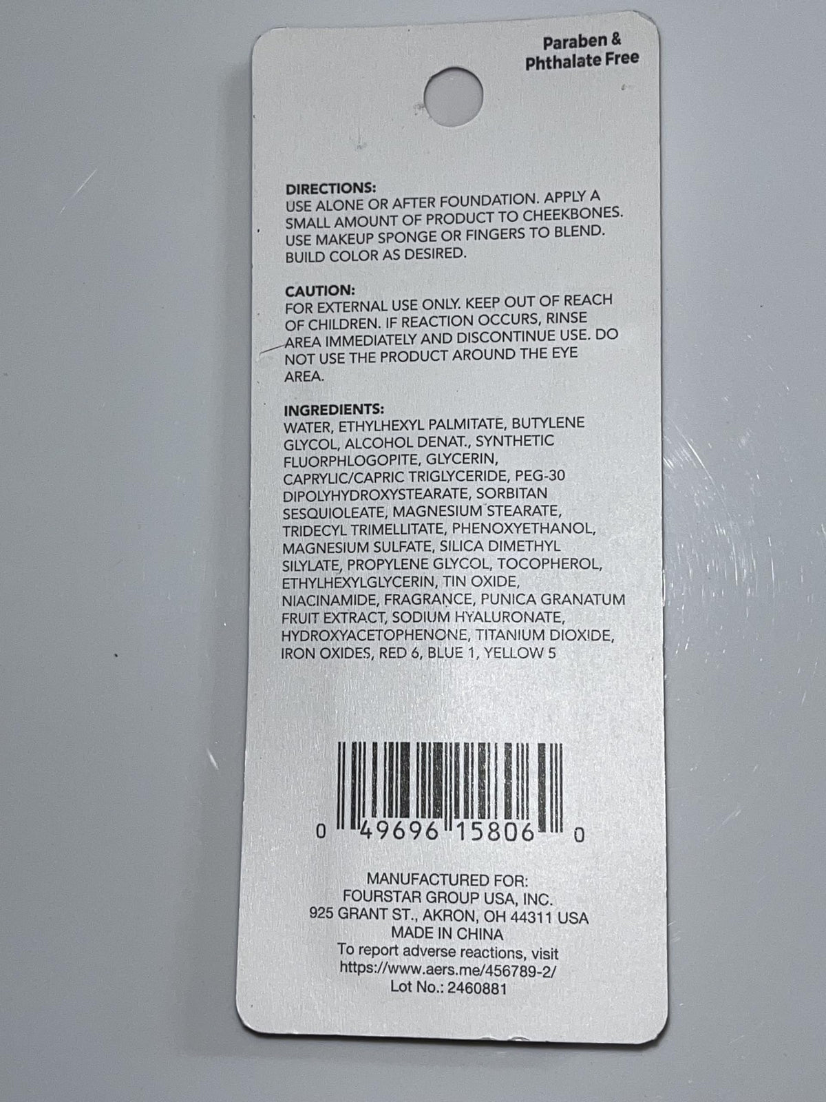 B.pure Creamy Serum Blush, Rose Dust, with Niacinamide and Pomegranate Extract, Paraben Free, 0.4 Fl Oz