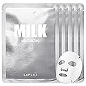 LAPCOS Milk Sheet Mask, Moisturizing Daily Face Mask to Replenish and Restore Dry Skin, Korean Beauty Favorite, 5-Pack Beauty & Personal Care LAPCOS