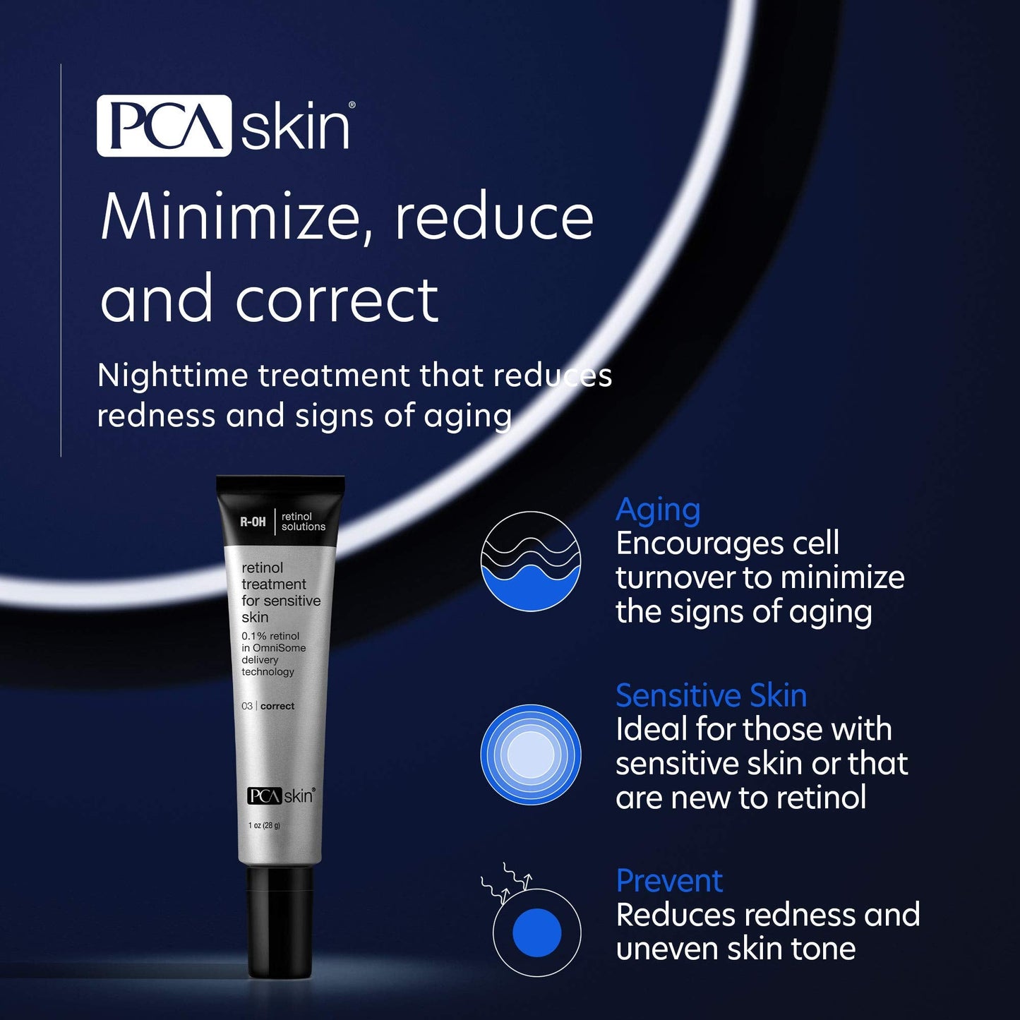 PCA SKIN Retinol Treatment for Sensitive Skin - Anti Aging Face Serum to Gently Reduce Redness & Minimize Fine Lines & Wrinkles - Contains Vitamin A Beauty & Personal Care PCA SKIN