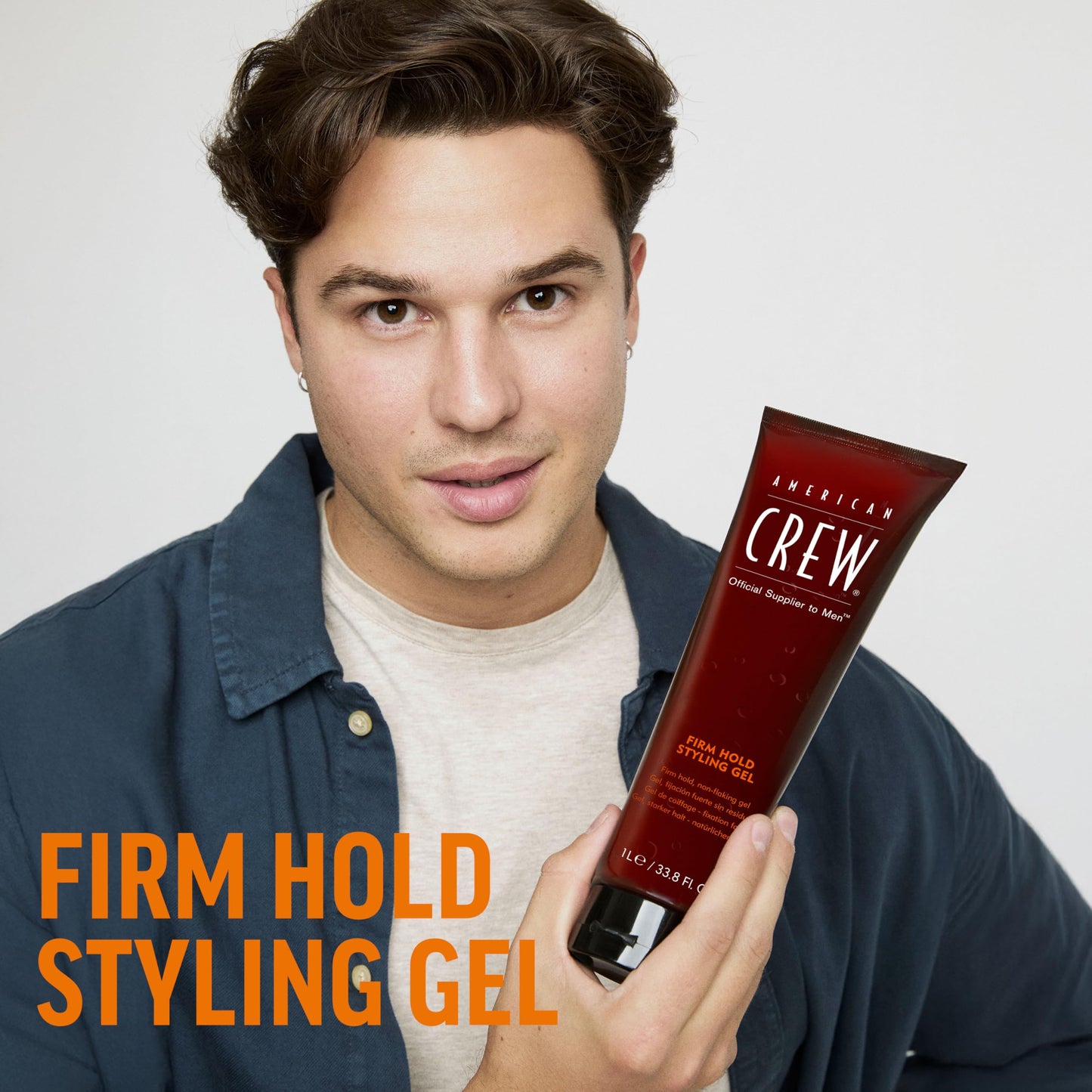 American Crew Men's Hair Gel, Firm Hold, Non-Flaking Styling Product, 13.1 fl oz Beauty & Personal Care AMERICAN CREW