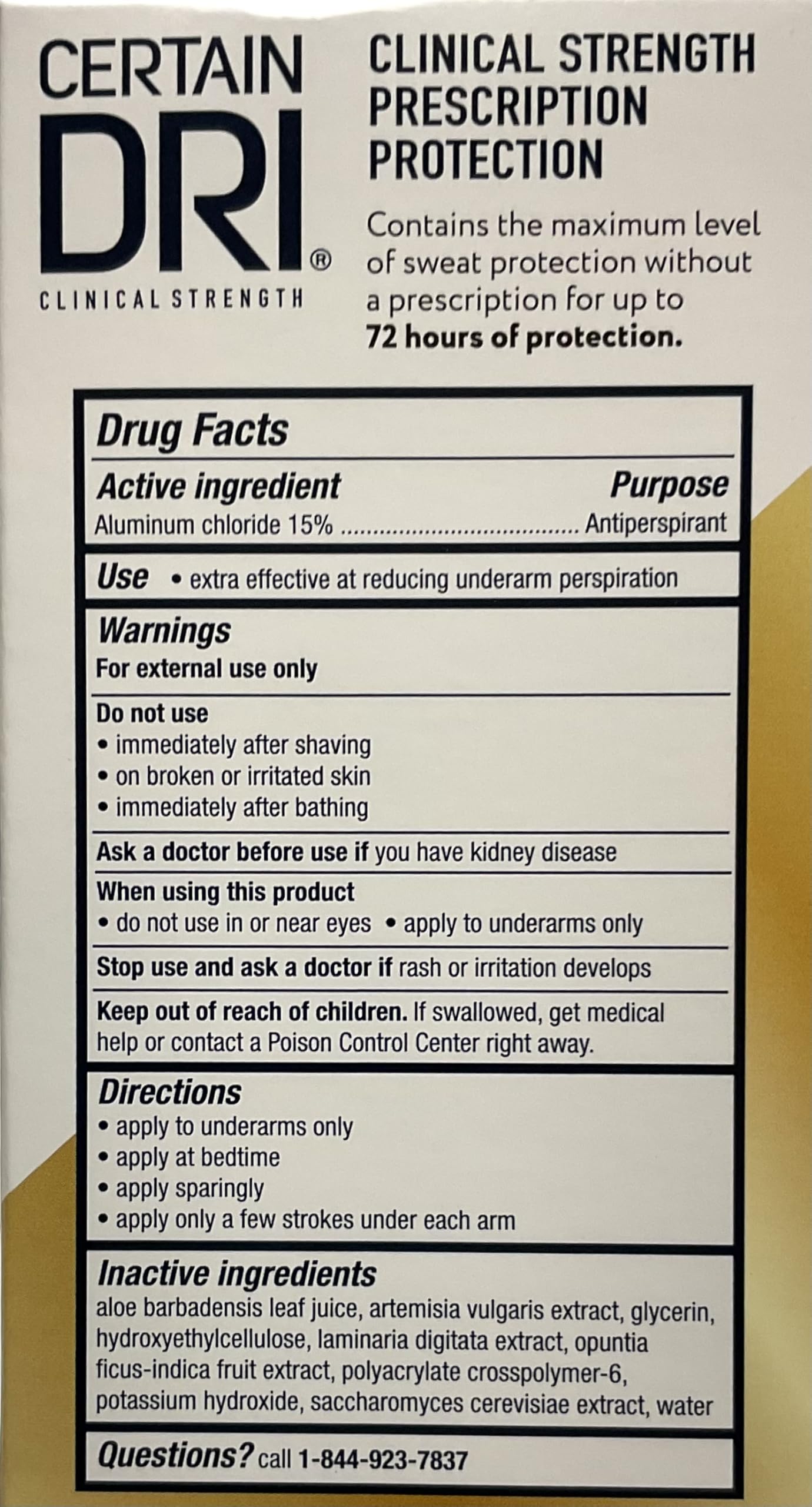 Certain Dri Clinical Strength Antiperspirant Roll-On - 1.2 oz, Pack of 2 Beauty and Personal Care Certain Dri