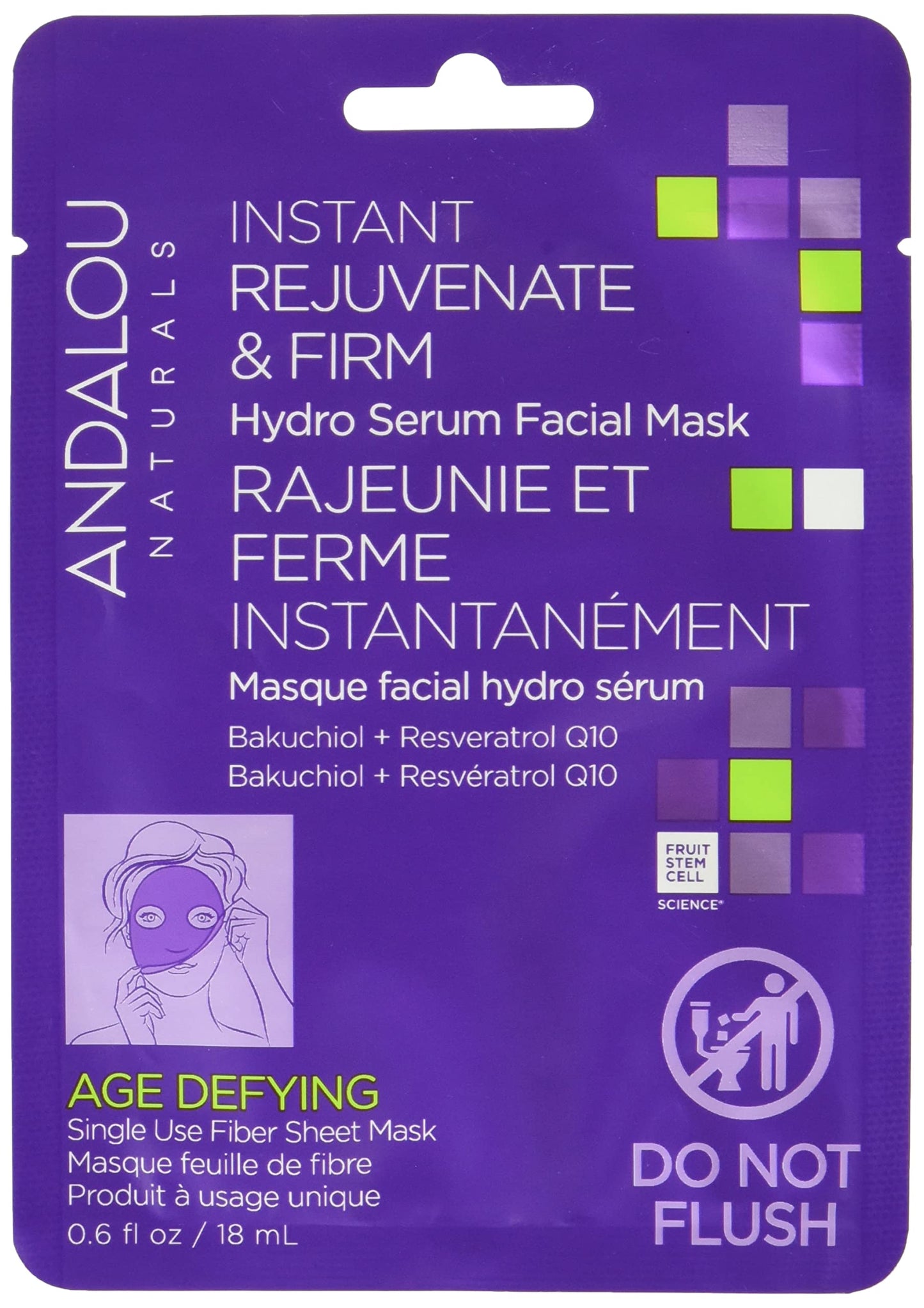 Andalou Naturals, Age Defying Instant Rejuvenate & Firm Sheet Mask Beauty & Personal Care Andalou Naturals