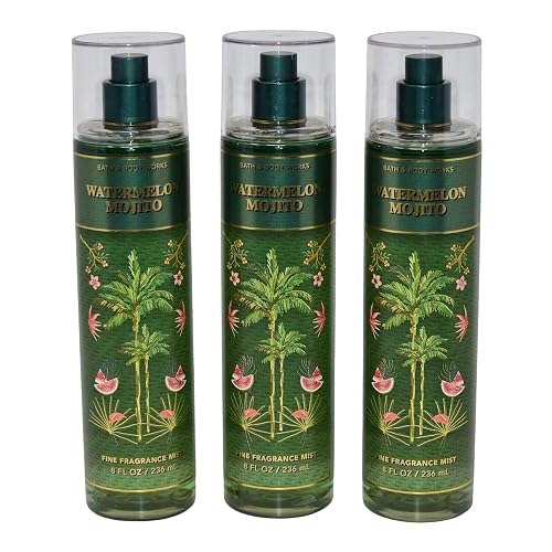 Bath & Body Works Fragrance Mist 3-Pack 8oz Each (Watermelon Mojito) Beauty & Personal Care Bath & Body Works