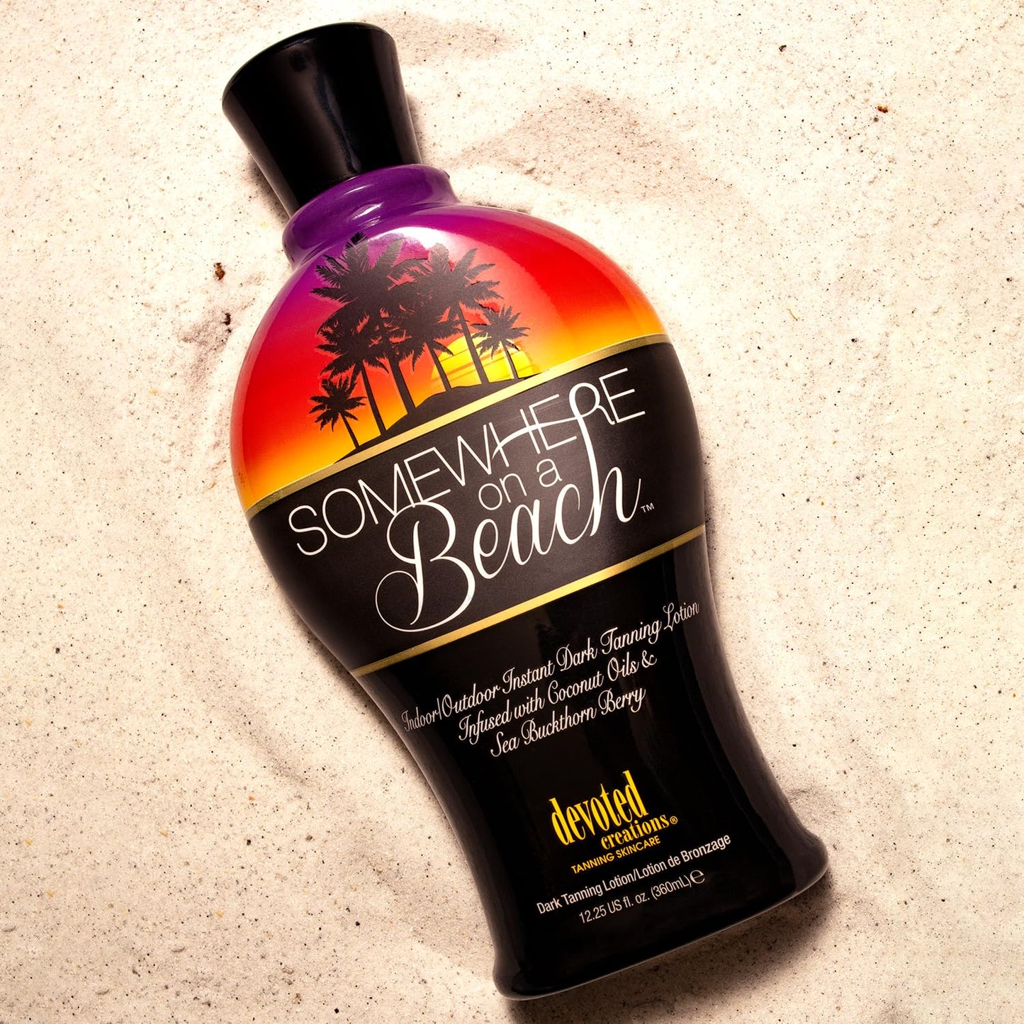 Somewhere on a Beach, Indoor Outdoor, Instant Dark Tanning Lotion 12.25 Ounce Beauty & Personal Care Devoted Creations