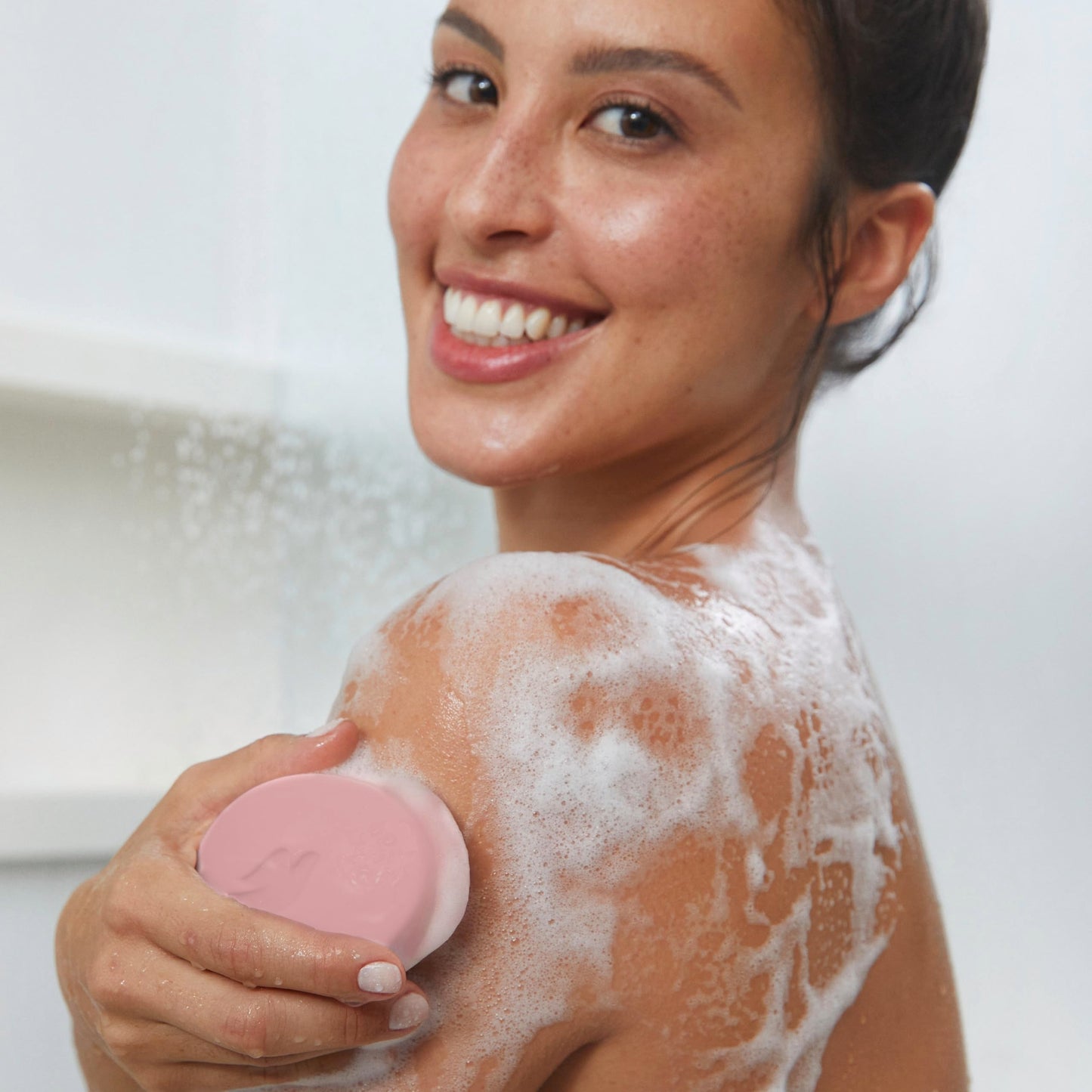 Dove Beauty Bar Soap Rebalancing White Peach & Rice Milk, 14 Count for a Nourished and Moisturized Skin, with ¼ Moisturizing Cream Plant-Based Beauty & Personal Care Dove