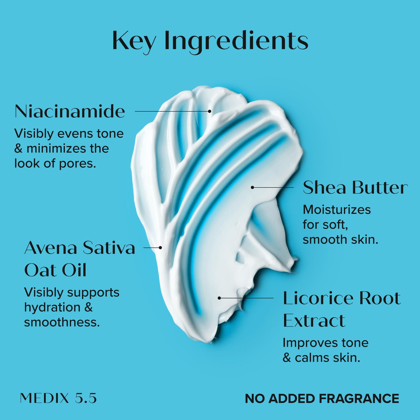 MEDIX Fragrance Free Niacinamide Face Moisturizer + Shea Butter Cream For Face & Body Lotion | Anti Aging Skin Care Firming Cream For Wrinkles, Dark Beauty & Personal Care Medix 5.5
