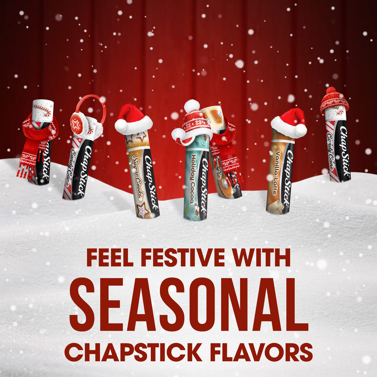 ChapStick Holiday Collection Holiday Lip Balm Variety Gift Box - 0.15 Oz (Pack of 5) Beauty & Personal Care ChapStick