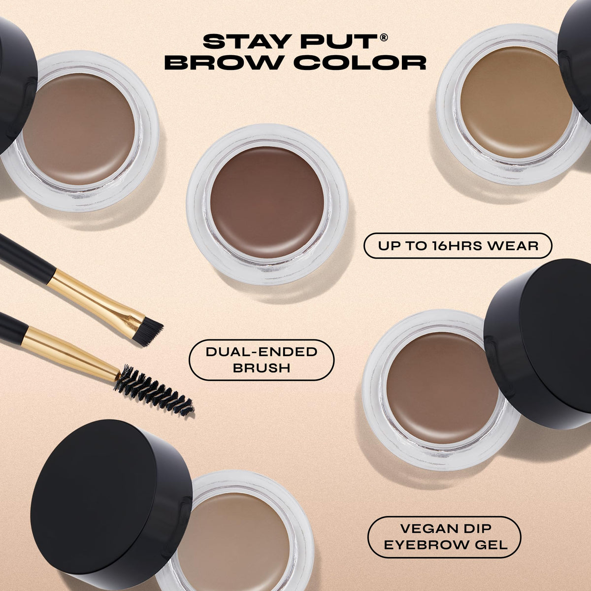 Milani Stay Put Brow Color - Natural Taupe (0.09 Ounce) Vegan, Cruelty-Free Eyebrow Color that Fills and Shapes Brows‚? Beauty & Personal Care Milani
