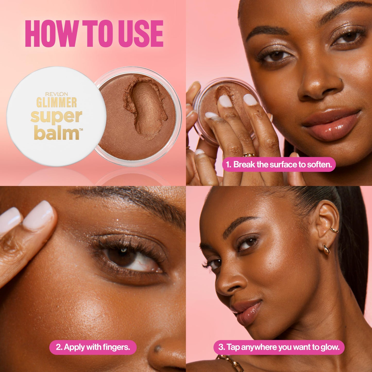 Revlon Glimmer Super Balm, Multi-Use Face Highlighter Makeup for a Glowy Finish, 001 Chill Vibes, 0.06 oz Beauty & Personal Care REVLON