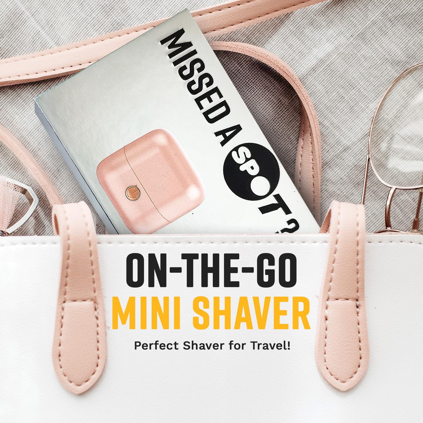 The Cut Buddy The SPOT Electric Shaver for Women, Wet & Dry Bikini Razor, Cordless Hair Removal for Legs & Face, 1 Unit, Rose Gold - Metallic Beauty and Personal Care The Cut Buddy
