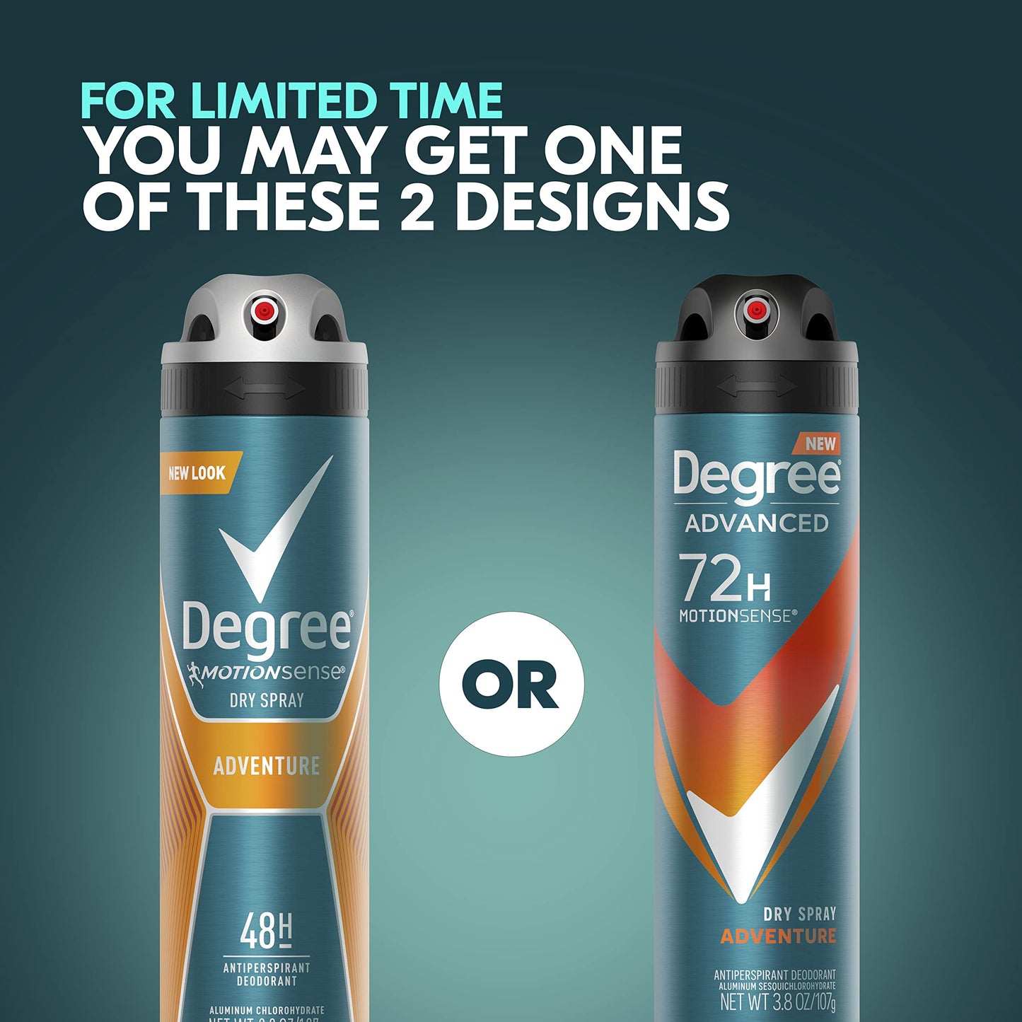 Degree Men Advanced Antiperspirant Deodorant Dry Spray Adventure 72-Hour Sweat and Odor Protection Deodorant For Men With MotionSense Technology, 3.8 Beauty and Personal Care Degree