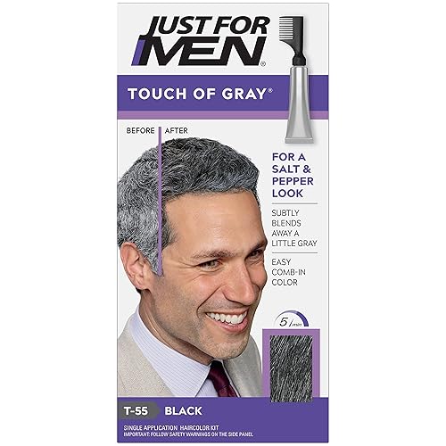 Just For Men Touch of Gray Men's Hair Color, Dark Brown-Black Beauty & Personal Care Just for Men
