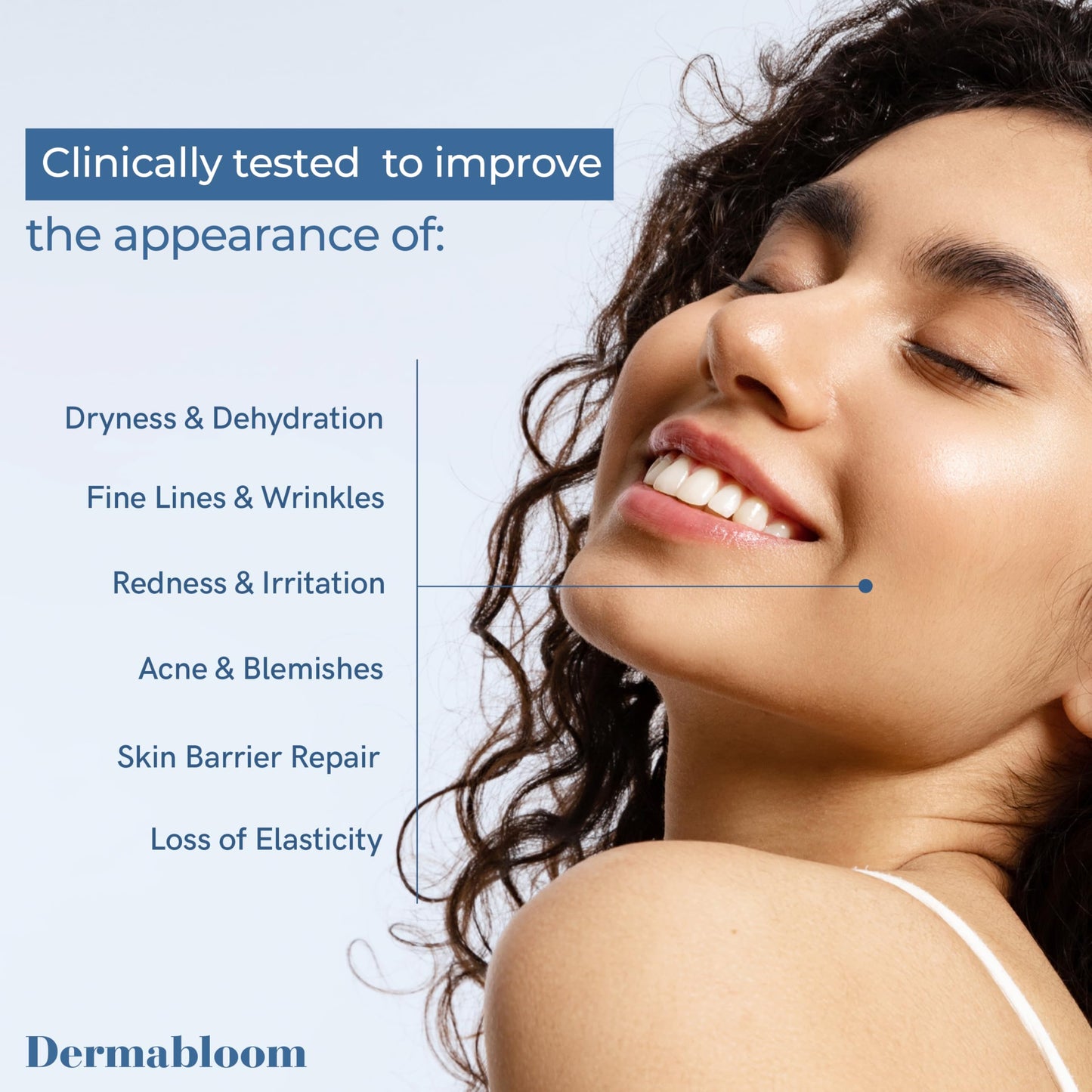 Dermabloom Hyaluronic Acid Face Roller Cream - Hydrates, Plumps, Firms, Depuffs - Dermatologist Tested, Anti-Aging, Korean Skin Care - Vegan, Clean Beauty & Personal Care Dermabloom