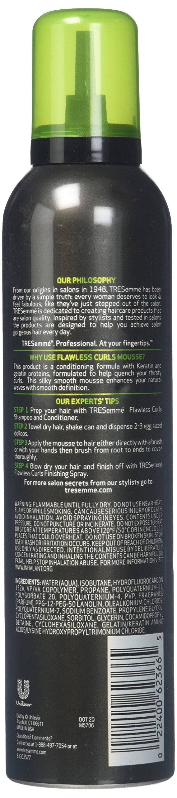 TRESemmé Flawless Curls Mousse, Extra Hold - 10.5 oz (Pack of 3) Beauty & Personal Care TRESemmé