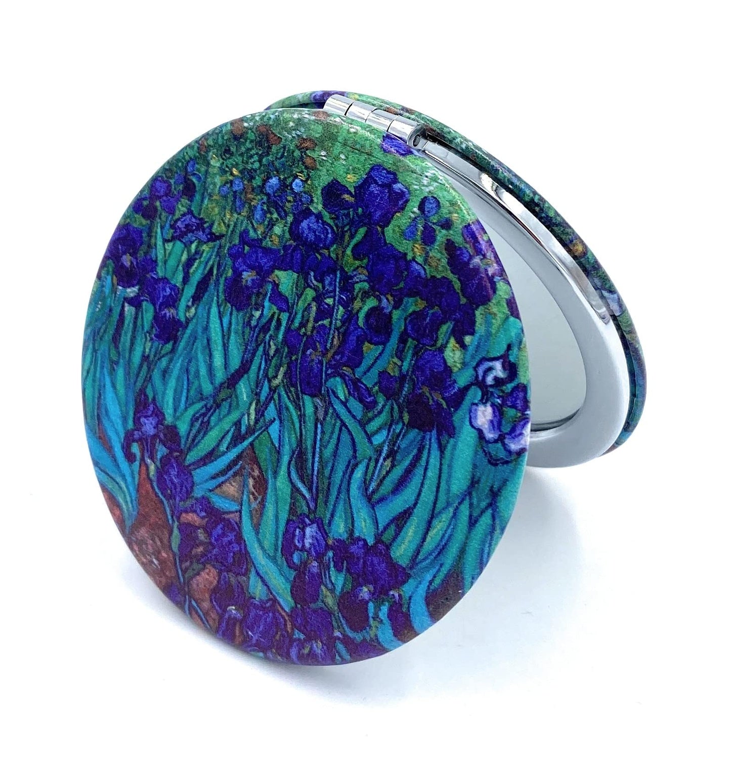 Aeisage Pocket Mirror for Women Small Travel Mirror Magnifying Van Gogh Irises Flower Purse Mirror Compact Unique Gift for Artistic Mom Beauty & Personal Care Aeisage