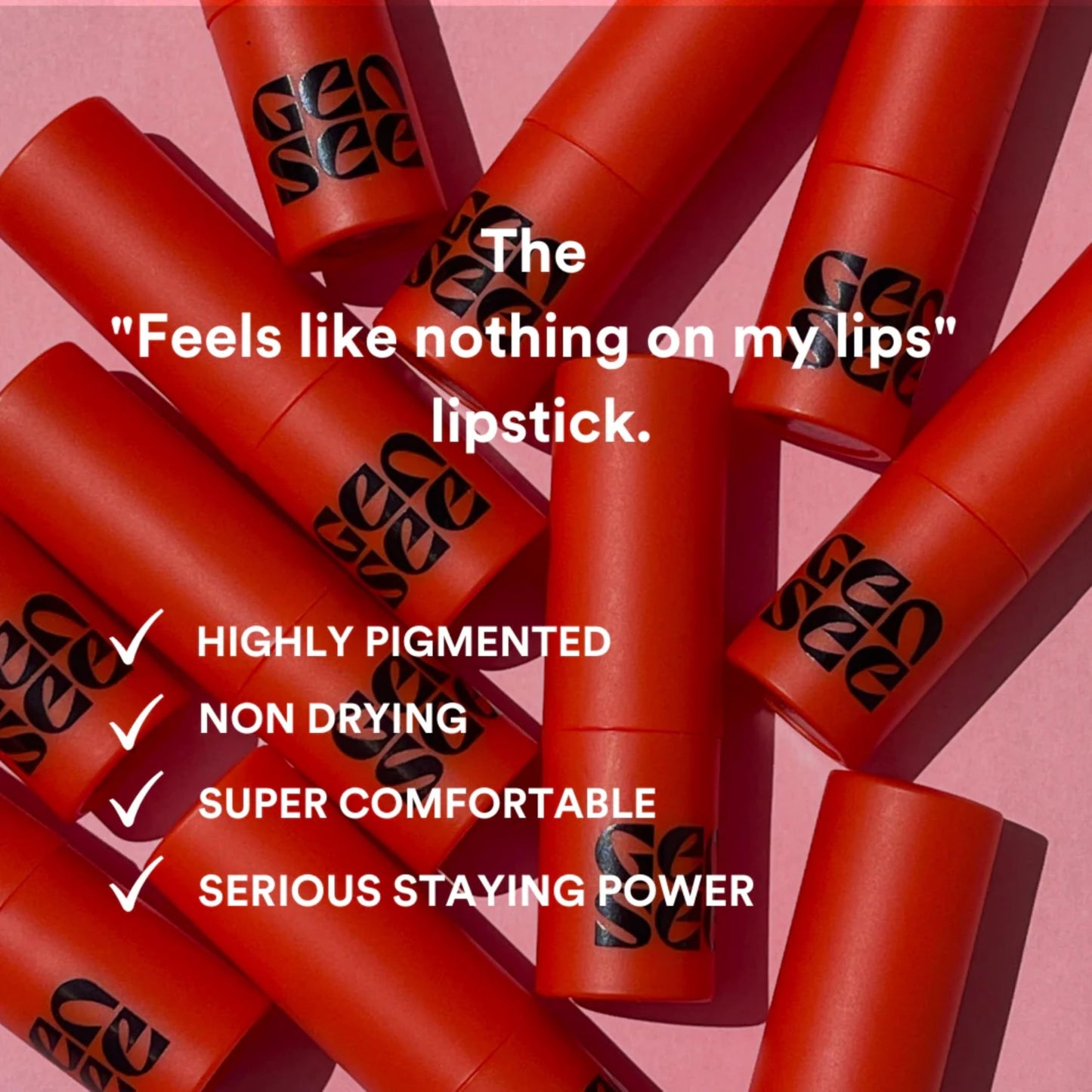 GEN SEE Pick Me Up Lip Matte Lipstick, Selma - Soft Matte Highly Pigmented Comfortable Long Wear Color, Vegan Cruelty-Free, Made in Italy Beauty & Personal Care GEN SEE