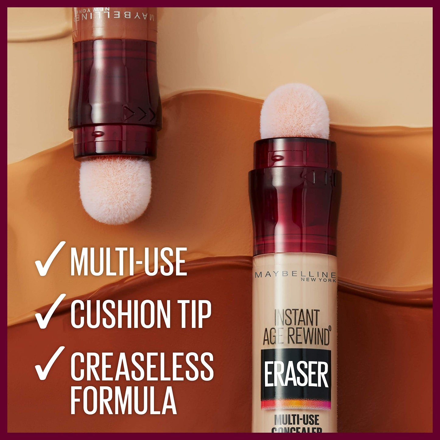 Maybelline Instant Age Rewind Eraser Dark Circles Treatment Multi-Use Concealer, Medium, 0.2 Fl Oz (Pack of 2) Beauty & Personal Care MAYBELLINE