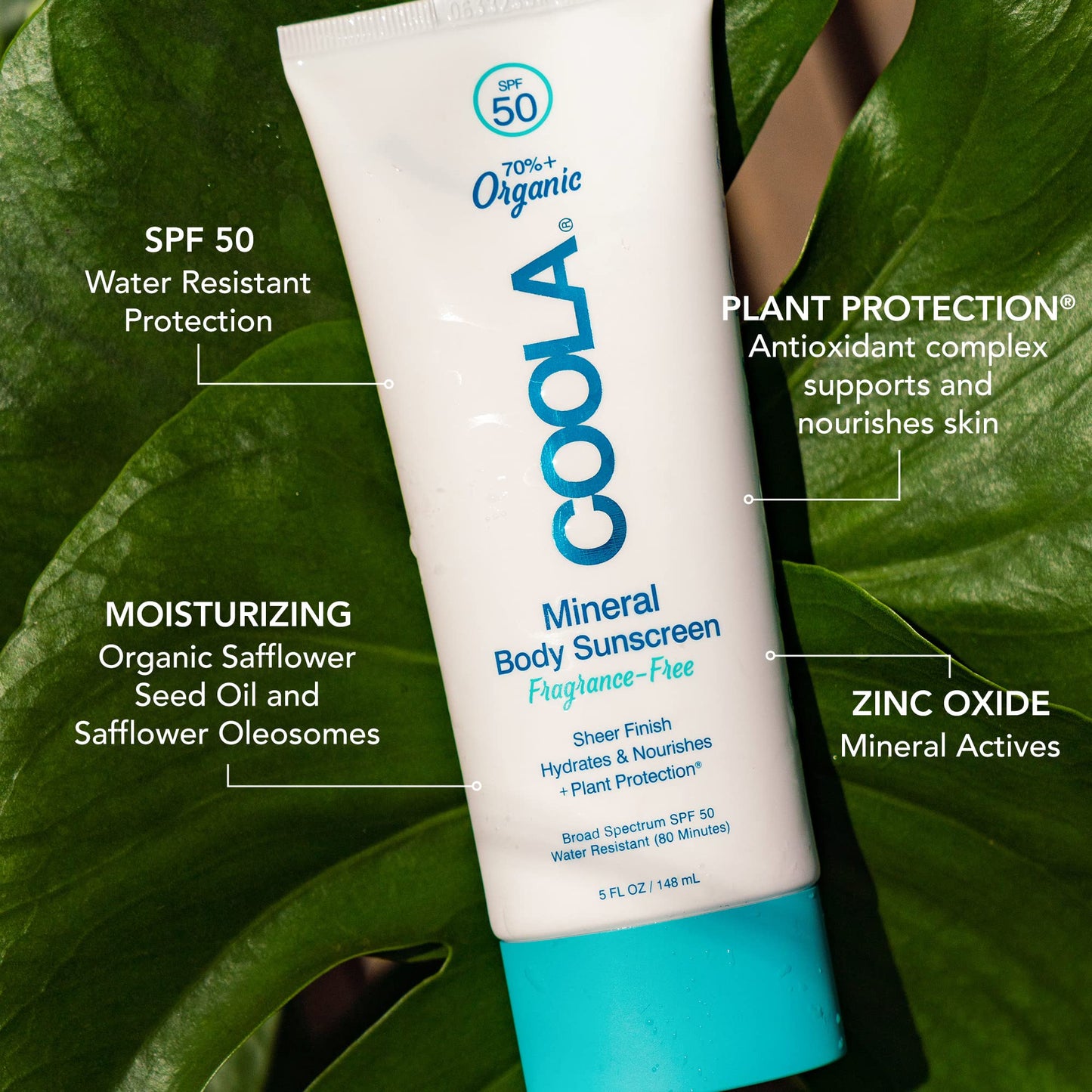 COOLA Organic Mineral Sunscreen SPF 50 Sunblock Body Lotion, Dermatologist Tested Skin Care For Daily Protection, Vegan and Gluten Free, Fragrance Beauty & Personal Care COOLA