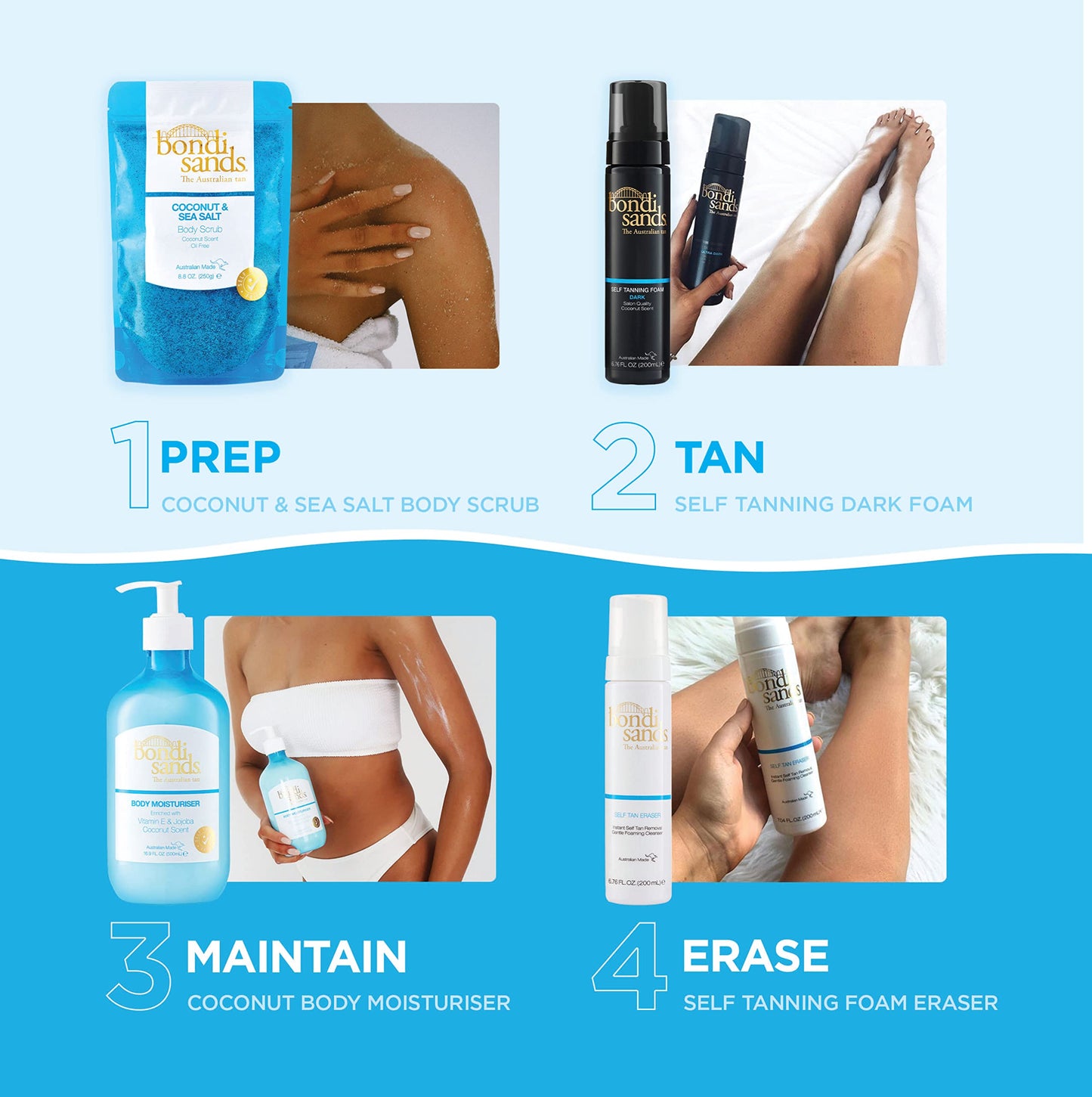 Bondi Sands Self-Tanning Back Applicator | Easy-to-Use Device Promotes Healthy, Glowing, Streak-Free Tan | Includes 1 Applicator and Spare Pads Beauty & Personal Care Bondi Sands