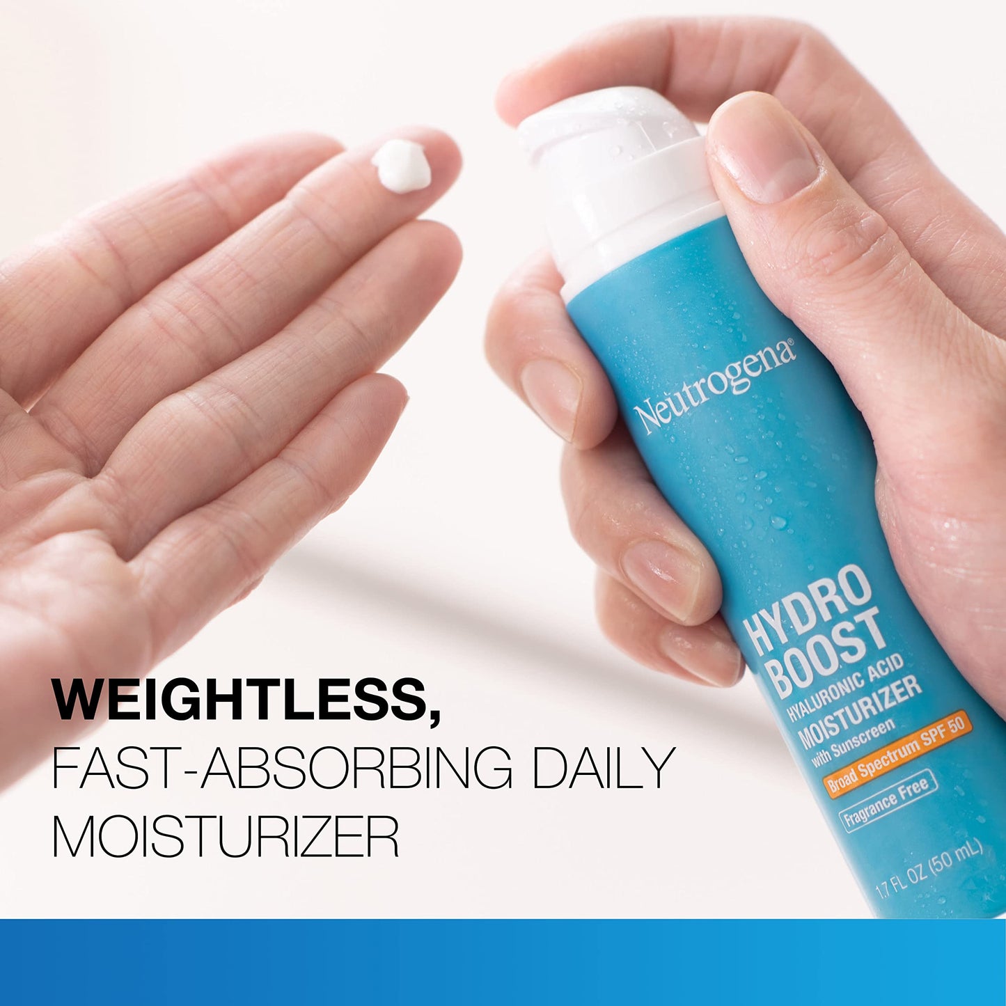 Neutrogena Hydro Boost Hyaluronic Acid Hydrating Face Moisturizer With SPF 50, Fragrance Free Facial Moisturizer, 1.7 fl. oz, & Trial Size Hydro Boost Beauty & Personal Care Neutrogena