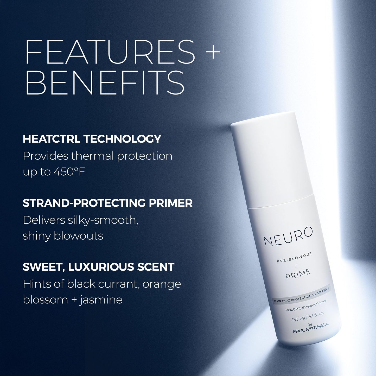 Neuro by Paul Mitchell Prime HeatCTRL Blowout Primer, For Blow-Drying All Hair Types, 5.1 oz Beauty & Personal Care Neuro