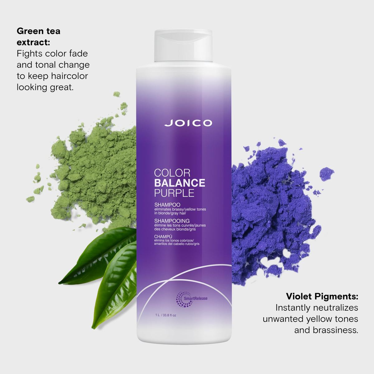 Joico Color Balance Purple Shampoo for Cool Blonde and Gray Hair | 33.8 Fl Oz Beauty & Personal Care Joico