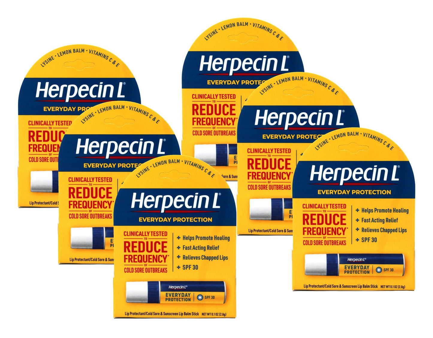 Herpecin L Lip Protectant SPF 30 0.10 oz (Pack of 6) Beauty and Personal Care Herpecin-L