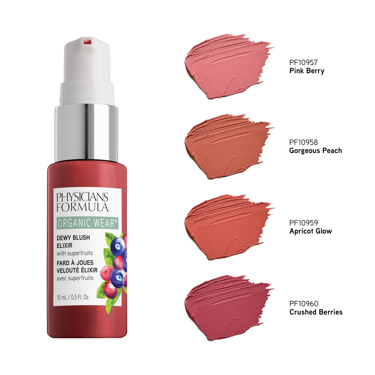 Physicians Formula Organic Wear Natural Dewy Face Blush Makeup Elixir, Gorgeous Peach, 0.5 Fl Ounce Beauty & Personal Care Physicians Formula