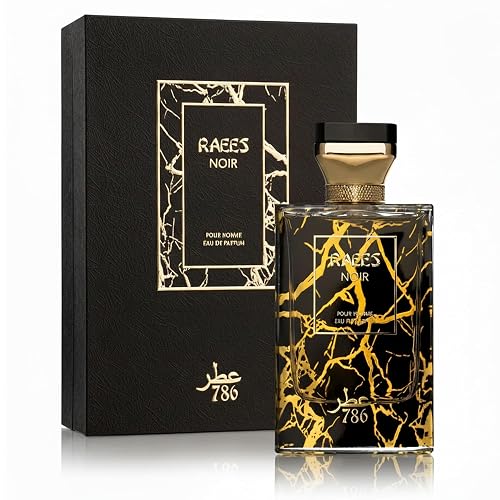 Jo Milano Raees Noir Eau De Parfum Spray | 3.4 oz (100ml) | Warm Spicy, Patchouli, Saffron, Oud Scent | Long Lasting Fragrance for Men Beauty & Personal Care Jo Milano