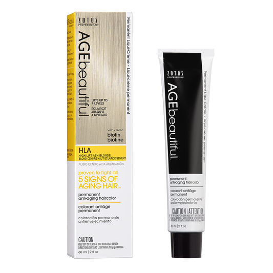 AGE beautiful Permanent Hair Color Dye Liqui Creme | 100% Gray Coverage | Anti-Aging Haircolor | Biotin for Thicker, Fuller Hair | Professional Salon Beauty & Personal Care AGE beautiful