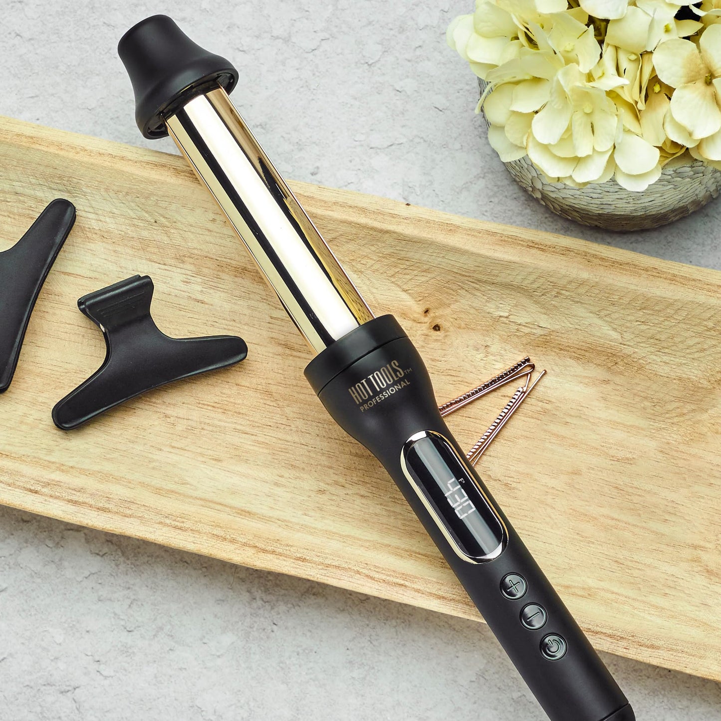 Hot Tools Pro Artist 24K Gold 2 in 1 Curling Wand, 1-1 ½” | Multiple Styles with One Tool Beauty & Personal Care HOT TOOLS