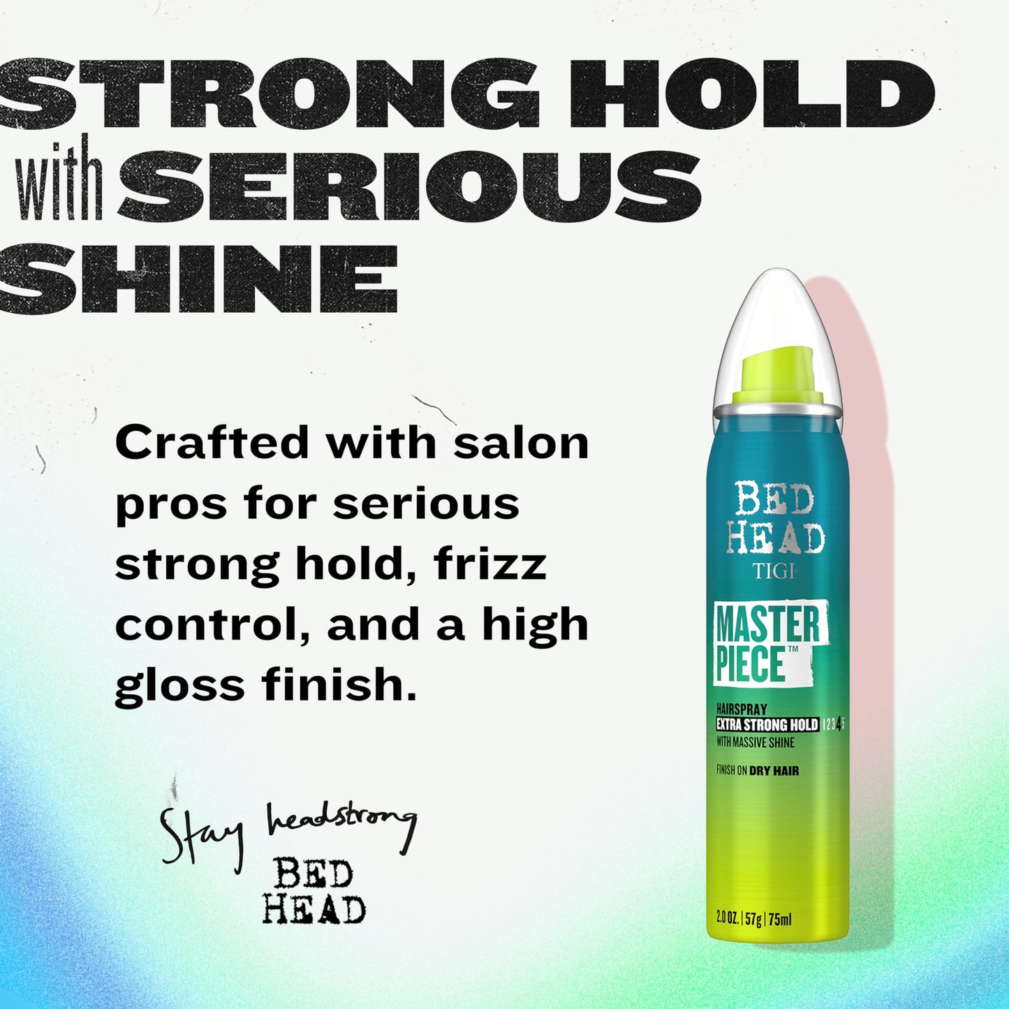 TIGI Bed Head Travel Size Frizz Control Hair Spray, Masterpiece Extra Hold Hair Care Spray for Shiny and Glossy Hair, 2 oz Beauty & Personal Care TIGI