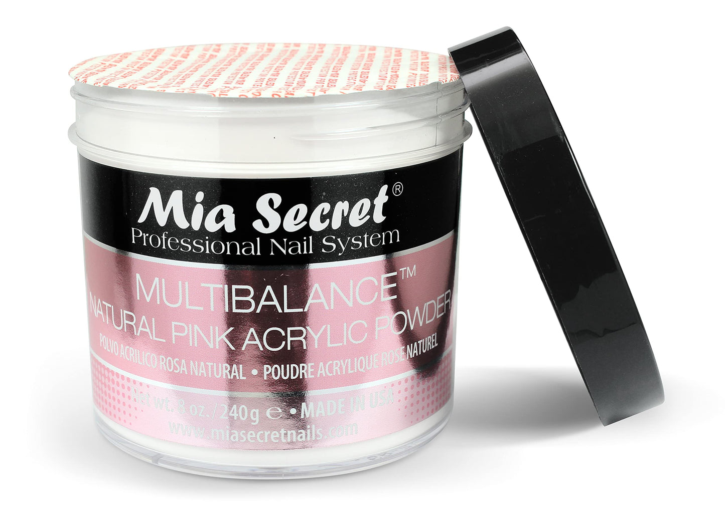 Mia Secret Multibalance Natural Pink Acrylic Nail Powder 8oz Beauty & Personal Care Mia Secret