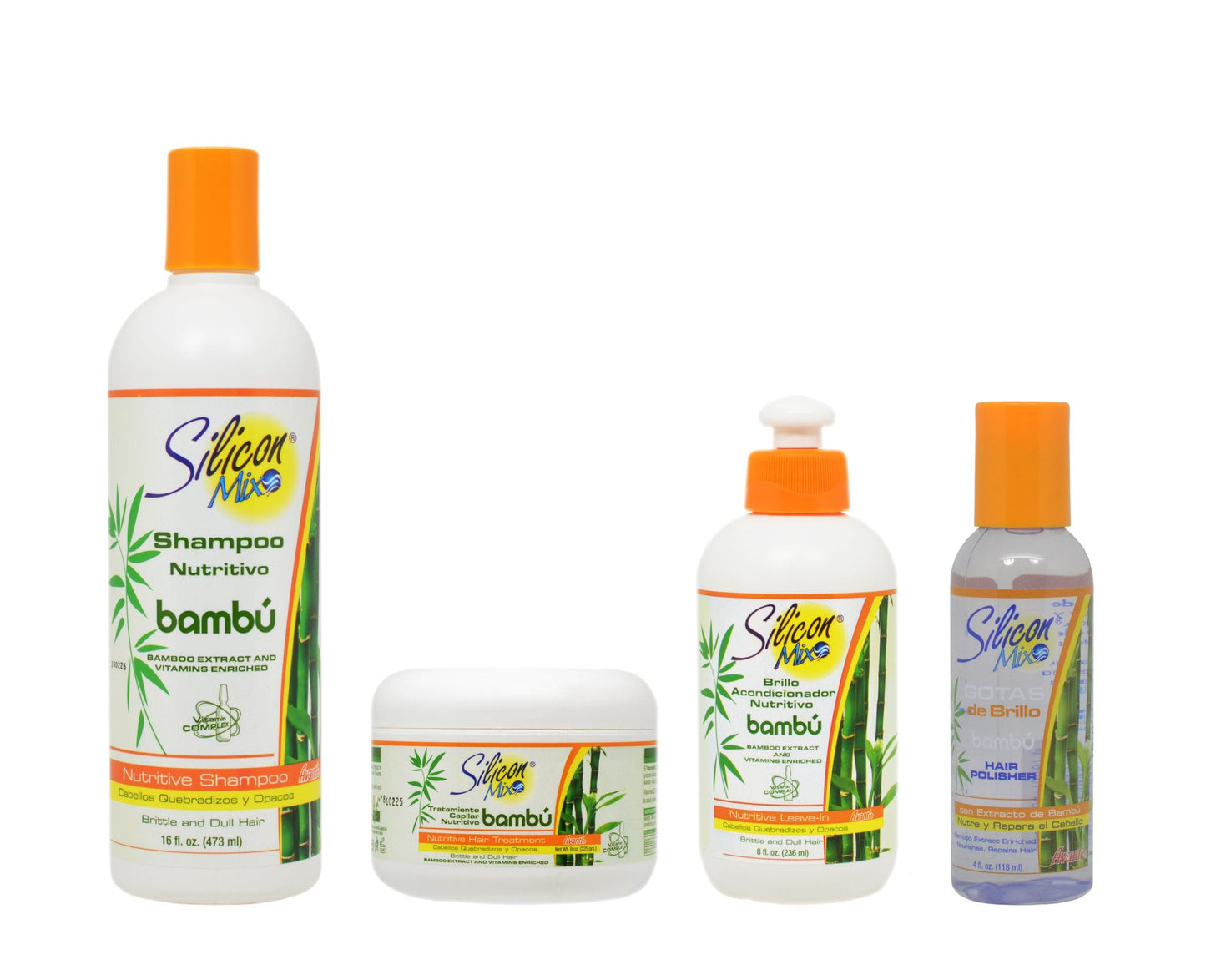 Silicon Mix Bambu Shampoo 16oz & Treatment & Leave-in 8oz & Polisher 4oz "Set" Beauty & Personal Care Silicon Mix